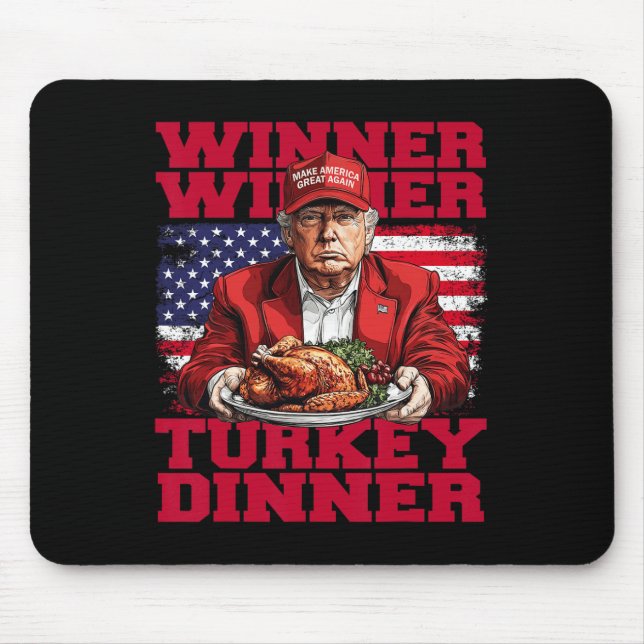 Spaß Funny Trump Gewinner Türkei Abendessen als Mousepad (Vorne)