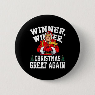 Spaß Funny Trump Gewinner Weihnachts-Gewinner Groß Button