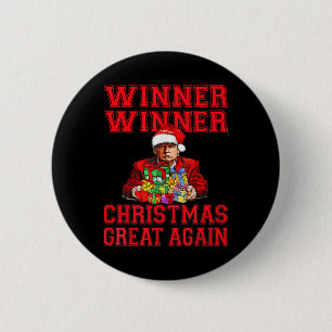 Spaß Funny Trump Gewinner Weihnachts-Gewinner Groß Button