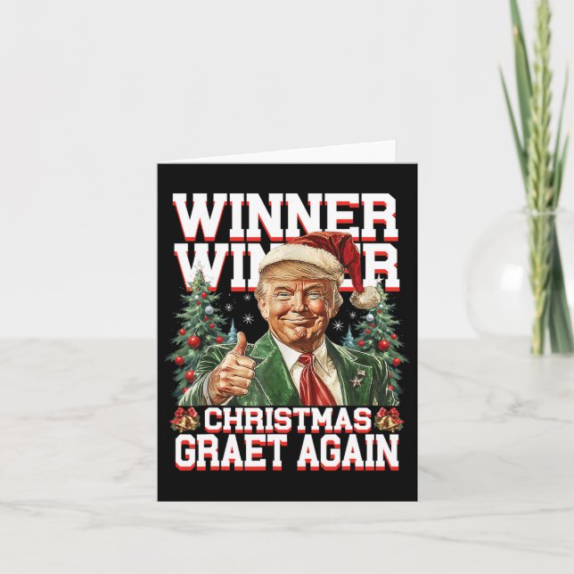 Spaß Funny Trump Gewinner Weihnachts-Gewinner Groß Karte (Vorderseite)