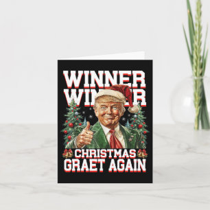 Spaß Funny Trump Gewinner Weihnachts-Gewinner Groß Karte
