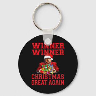 Spaß Funny Trump Gewinner Weihnachts-Gewinner Groß Schlüsselanhänger