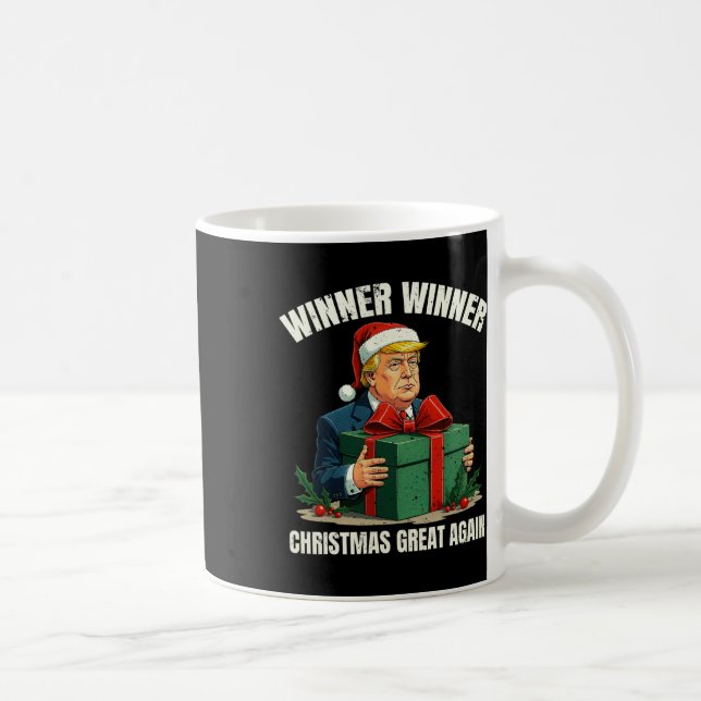 Spaß Funny Xmas Trump Gewinner Weihnachts-Gewinner Kaffeetasse (Rechts)