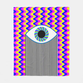 Spaß für alle Augen digitale Kunst mit mehrfarbige Fleecedecke