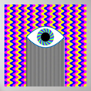 Spaß für alle Augen digitale Kunst mit mehrfarbige Poster