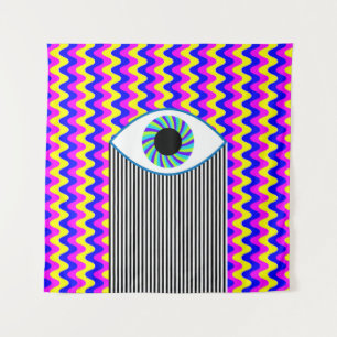 Spaß für alle Augen digitale Kunst mit mehrfarbige Wandteppich