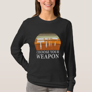 Spaß für Baumaler wählen Ihre Waffe aus T-Shirt
