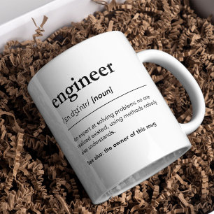 Spaß für die Begriffsbestimmung von "Funny Enginee Kaffeetasse
