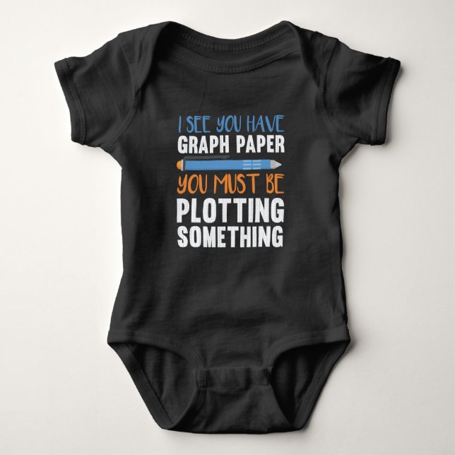 Spaß für die Geometrie von Funny Mah Lehrer Baby Strampler (Vorderseite)