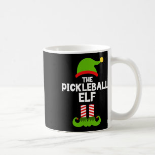 Spaß für die Weihnachtslieder Pickleball-Elf-Famil Kaffeetasse