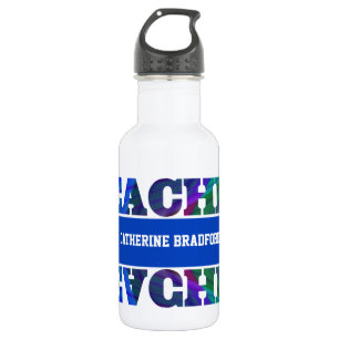Spaß für Karierte Lehrer Trinkflasche