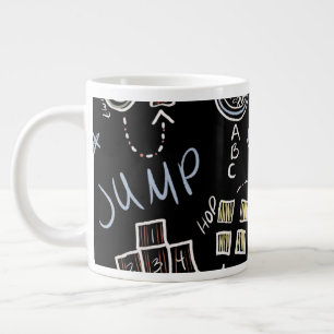 Spaß für Kinder Lehrer Pausenhof Schulkreide Tafel Jumbo-Tasse