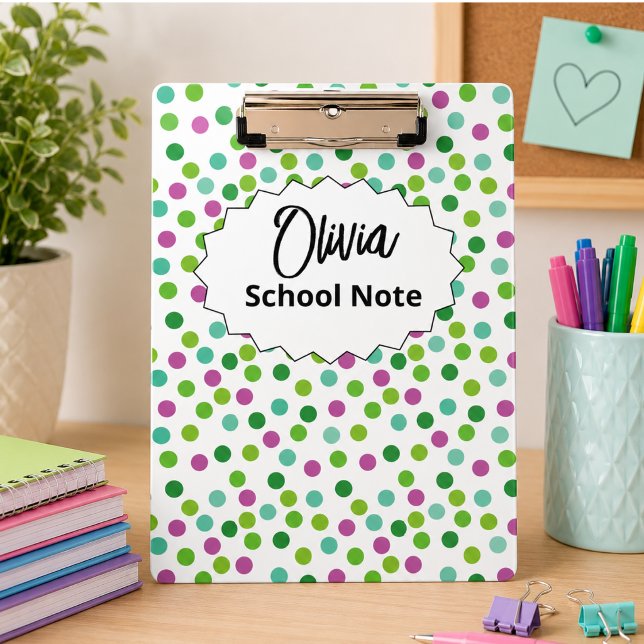 Spaß für Kinder oder Lehrer zurück zur Schulversor Klemmbrett (Fun Back to School Supplies for Kids or Teachers Clipboard)