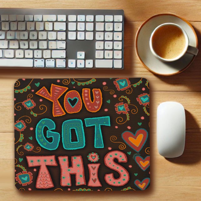 Spaß für Leute, die dieses Zitat Herz-Inspirivität Mousepad (Von Creator hochgeladen)