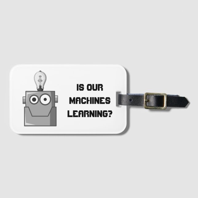Spaß für maschinelle Lerntechnologie Gepäckanhänger (Vorderseite (Horizontal))