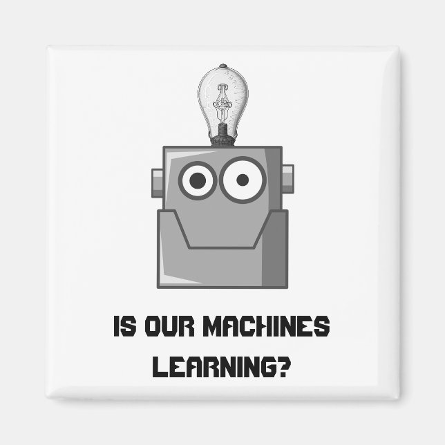 Spaß für maschinelle Lerntechnologie Magnet (Vorne)