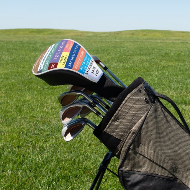 Spaß für personalisierte, sonnige Rentenvorschrift Golf Headcover (In SItu)