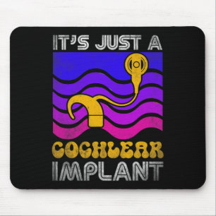 Spaß für Schwerhörige ASL Cochlea Hörgeschädigte Mousepad