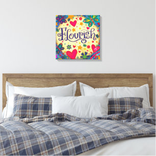 Spaß Geblüht Inspiration Herzblüte Hübsch Leinwanddruck