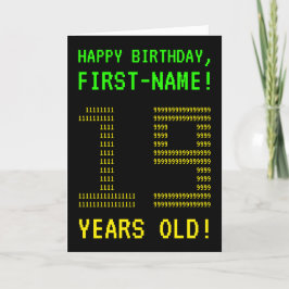 Spaß, Geeky, Nerdy "19 JAHRE ALT!" Karte