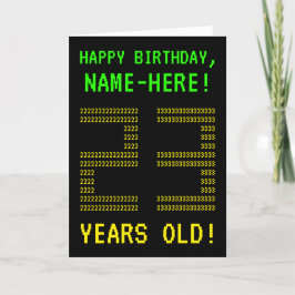 Spaß, Geeky, Nerdy "23 JAHRE ALT!" Geburtskarte Karte