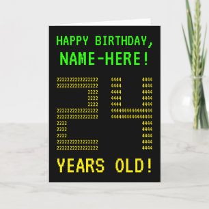 Spaß, Geeky, Nerdy "24 JAHRE ALT!" Geburtskarte Karte