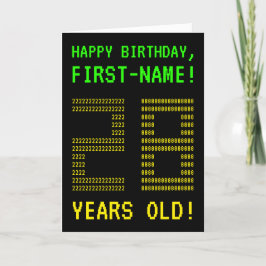 Spaß, Geeky, Nerdy "28 JAHRE ALT!" Geburtskarte Karte