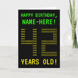 Spaß, Geeky, Nerdy "42 JAHRE ALT!" Geburtskarte Karte