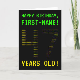 Spaß, Geeky, Nerdy "47 JAHRE ALT!" Geburtskarte Karte