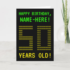 Spaß, Geeky, Nerdy "50 JAHRE ALT!" Geburtskarte Karte