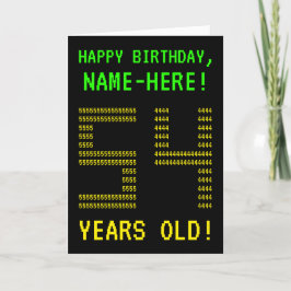 Spaß, Geeky, Nerdy "54 JAHRE ALT!" Geburtskarte Karte
