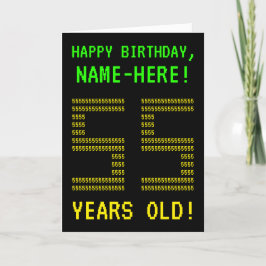 Spaß, Geeky, Nerdy "55 JAHRE ALT!" Geburtskarte Karte