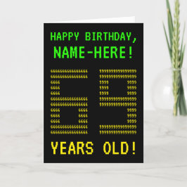 Spaß, Geeky, Nerdy "69 JAHRE ALT!" Geburtskarte Karte
