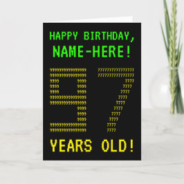 Spaß, Geeky, Nerdy "97 JAHRE ALT!" Geburtskarte Karte