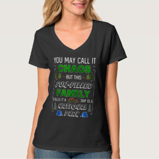 Spaß gefüllt Familie Nationalpark Urlaub Reise Mat T-Shirt