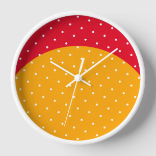 Spaß gelb-gelbe Kurve leuchtend Sporty Red Crescen Uhr