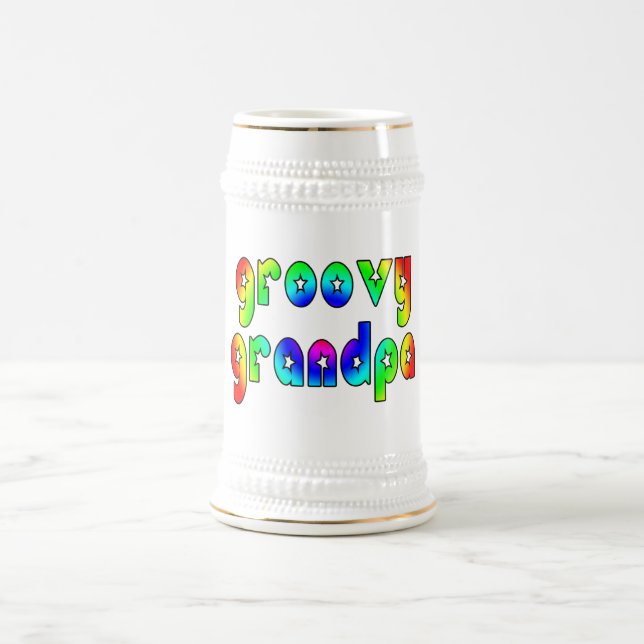 Spaß-Geschenke für Großväter: Starker Großvater Bierglas (Mittel)