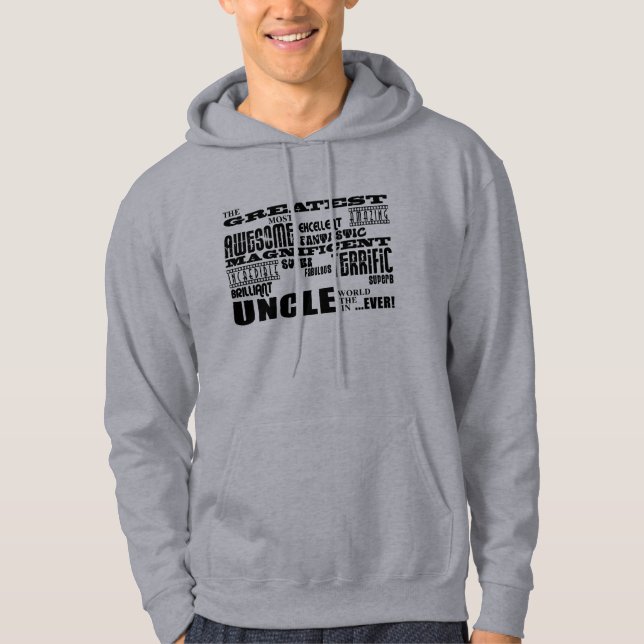 Spaß-Geschenke für Onkel: Bestster Onkel Hoodie (Vorderseite)