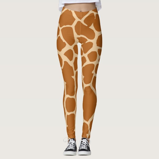 Spaß-Giraffen-Stellen Leggings (Vorderseite)
