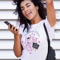 Spaß Grad 2025 rosa Text Hotter um ein Grad