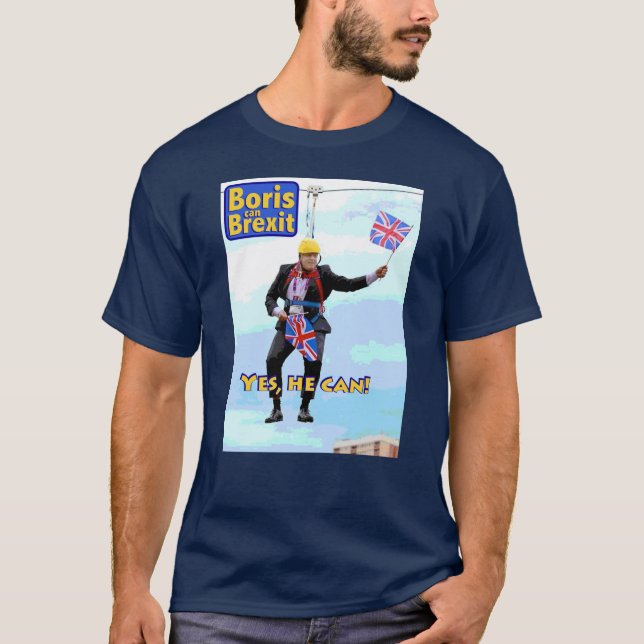 Spaß grafischer Boris Johnson Brexit von Europas T-Shirt (Vorderseite)