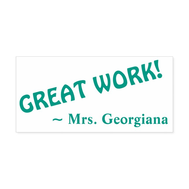 Spaß "GROSSE ARBEIT!" Briefmarke für die Kennzeich Permastempel (Design)