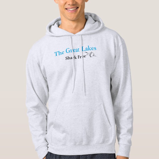 Spaß Große Seen Michigan - Hai gratis Hoodie (Vorderseite)