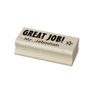 Spaß "GROSSER JOB!" Briefmarke zu Gummi Gummistempel