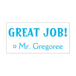 Spaß "GROSSER JOB!" Erzieherin Rubber Briefmarke Permastempel