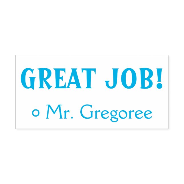 Spaß "GROSSER JOB!" Erzieherin Rubber Briefmarke Permastempel (Design)