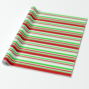 Spaß Grün, Weiß, Rot färben Weihnachten Inspiriert Geschenkpapier