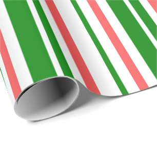 Spaß Grün, Weiß, Rot färben Weihnachten Inspiriert Geschenkpapier