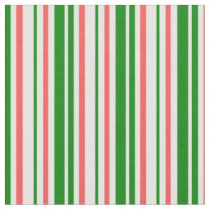 Spaß Grün, Weiß, Rot färben Weihnachten Inspiriert Stoff