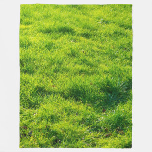Spaß-grünes Gras-Druck-Fleece-Decke Fleecedecke